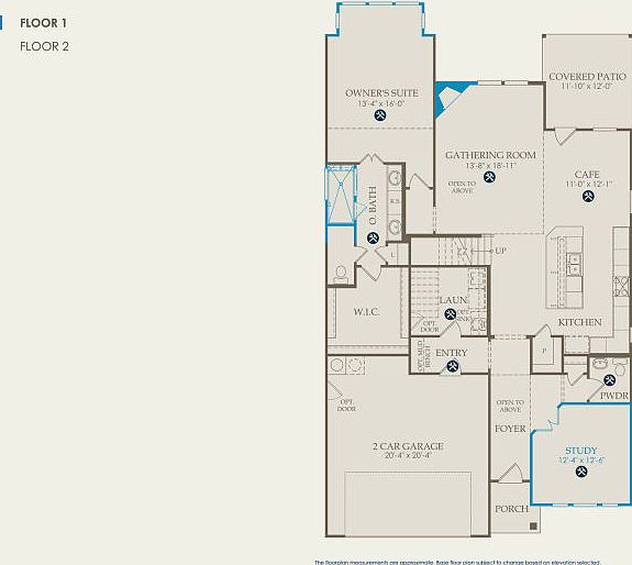 Hillsboro Floor Plan, Quick Move-In Home, Floor 1