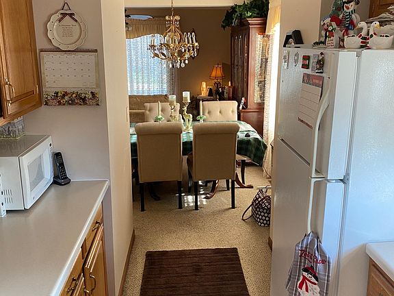 Kitchen looking into dining room