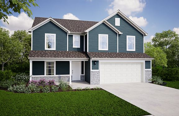 Elevation B - Shown with Brick Option A