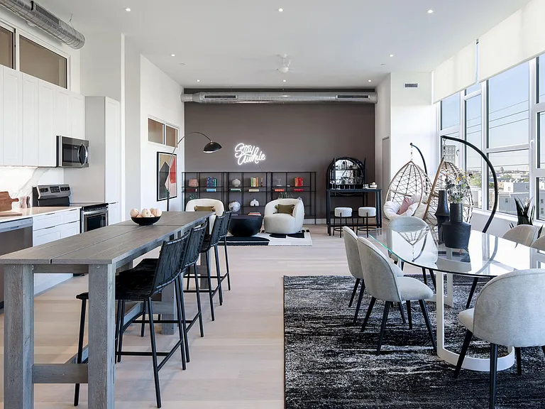 The Poplar 4 Bedroom Apartment Living Area