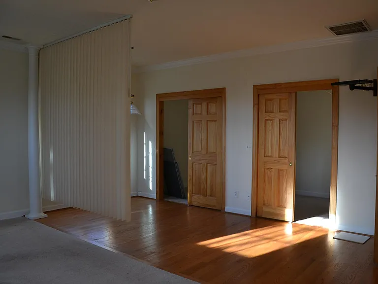 Master bedroom walk-in closets