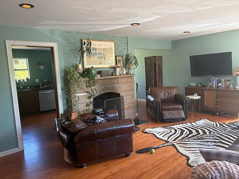 Living room from door