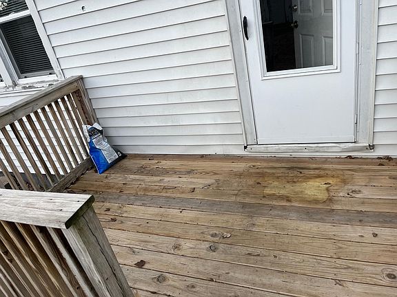 wooden deck with railing