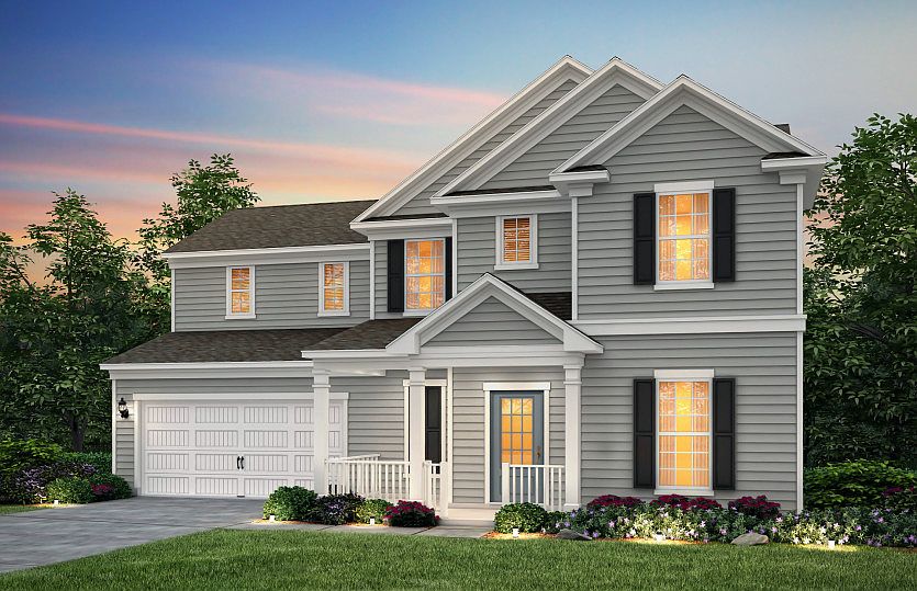 Waterstone Exterior 1 features siding, covered front porch and 2 car garage