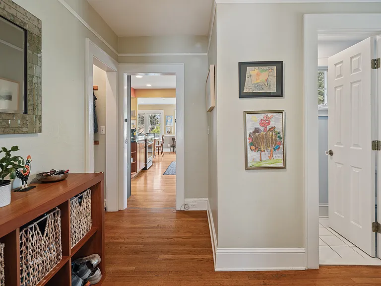 Rear Entrance Leads To Kitchen