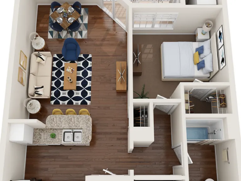 Auburn | 1-Bedroom Floorplan Auburn | 1-Bedroom Floorplan
