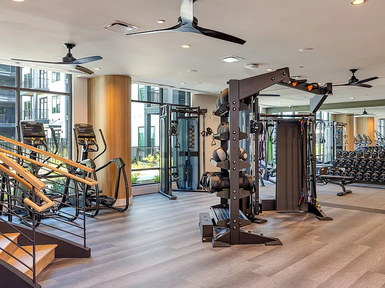State-of-the-art two-level fitness center