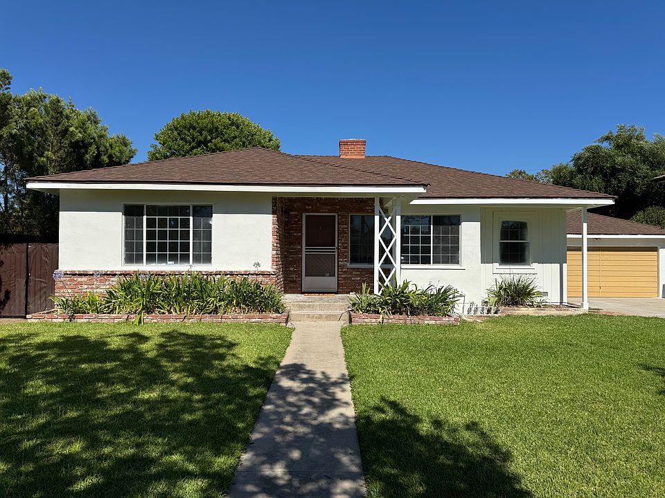 The front of the house.