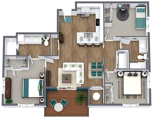 Floor plan Trio