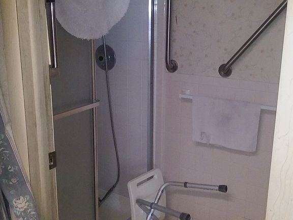 Master bath in bedroom
