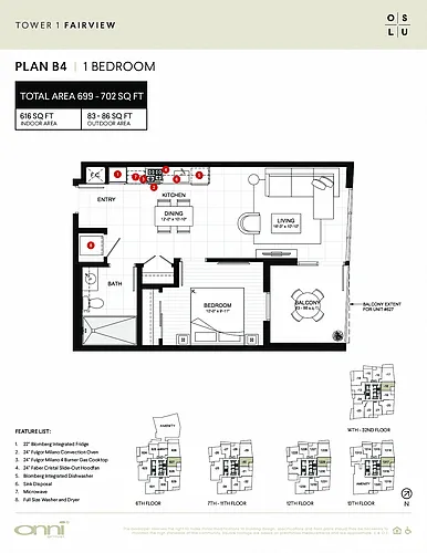 Floor plan Fairview B4