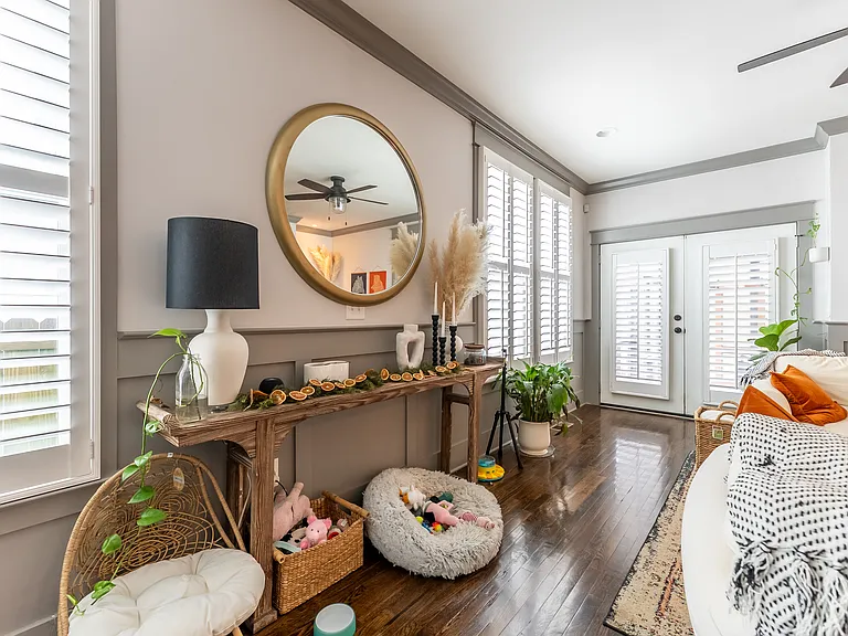 Plantation Shutters throughout entire house, not curtains needed