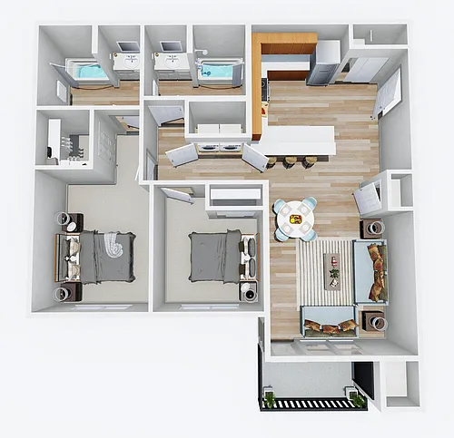 Floor plan 2X2