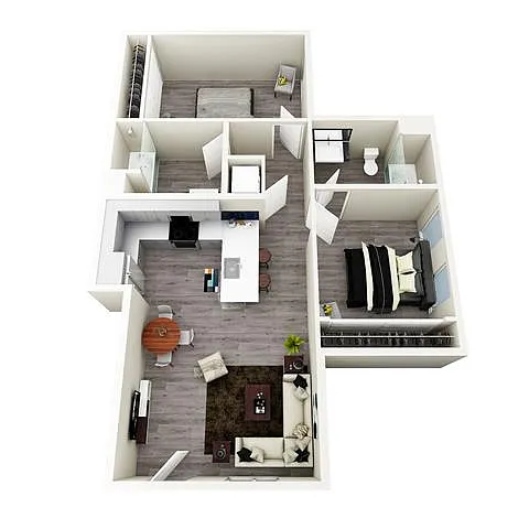 Floor plan 2X2 A