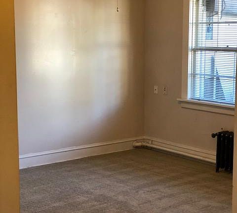 Living room with new carpet