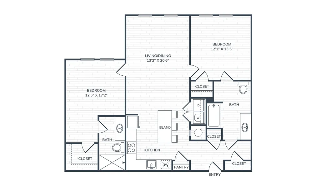 Floor plan PH2 B3 ADA