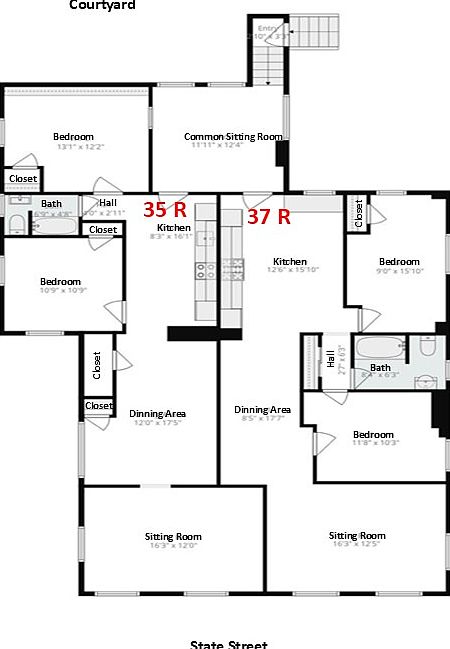 2nd image of 35 E State St Rear 35