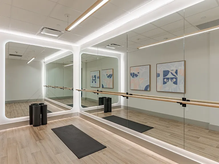 Yoga Studio at 15 Bank Apartments in White Plains, NY 10606
