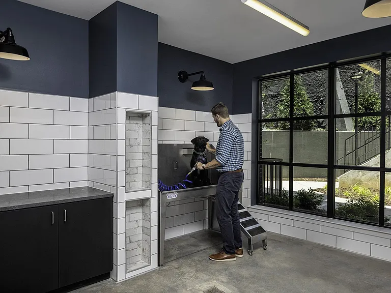 Onsite pet care center.
