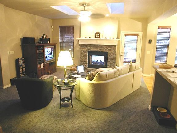 Living room, fireplace