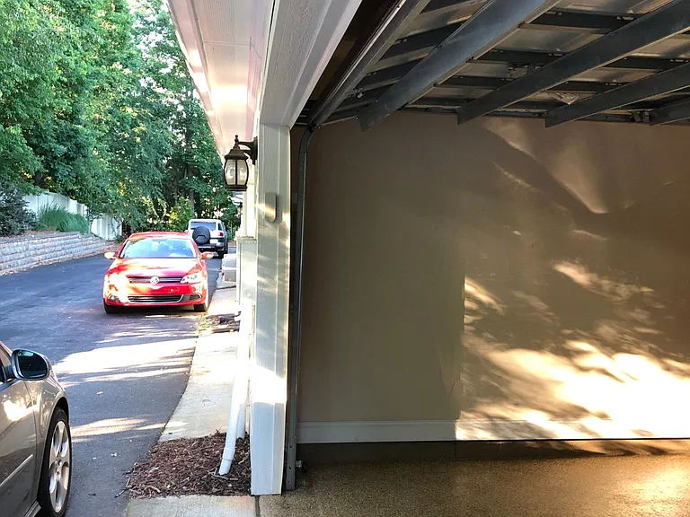 Parking behind Garage