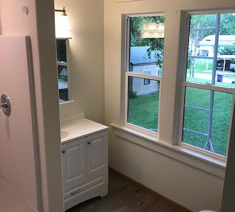New windows in bathroom. Completely remodeled bathroom!