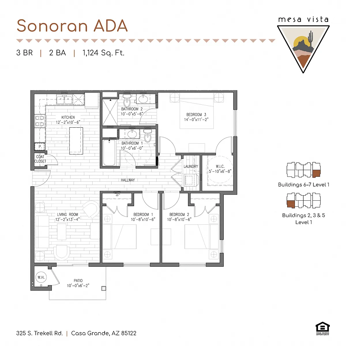 Floor plan Sonoran ADA