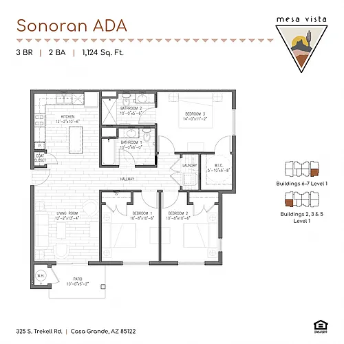 Floor plan Sonoran ADA