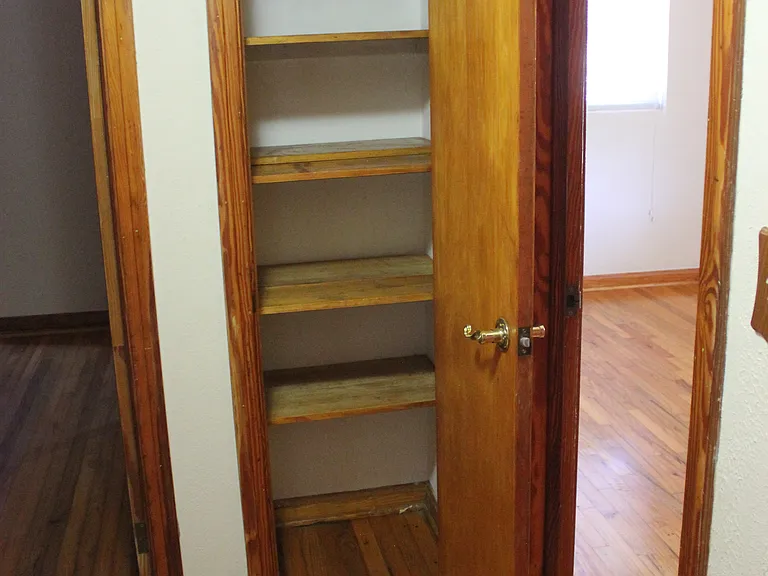 2 deep closets in hall