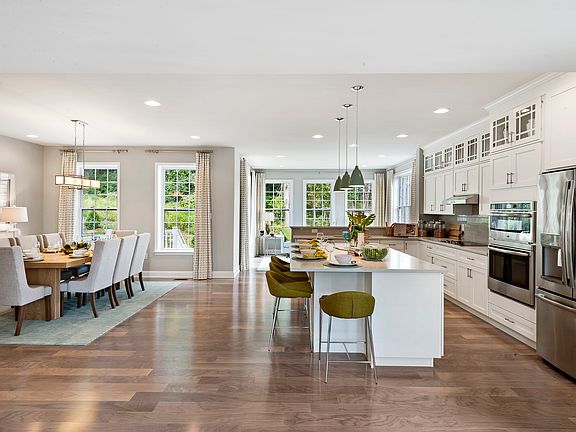 The Brookhaven Kitchen Dining Room at Westhampton by Blenheim Homes