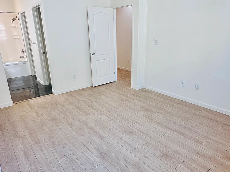 Master bedroom has a spacious walk in closet, double vanities in the attached master bath with a separate attached toilet for privacy.