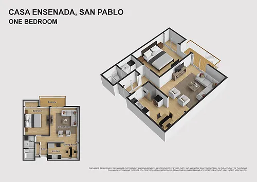 Floor plan One Bedroom