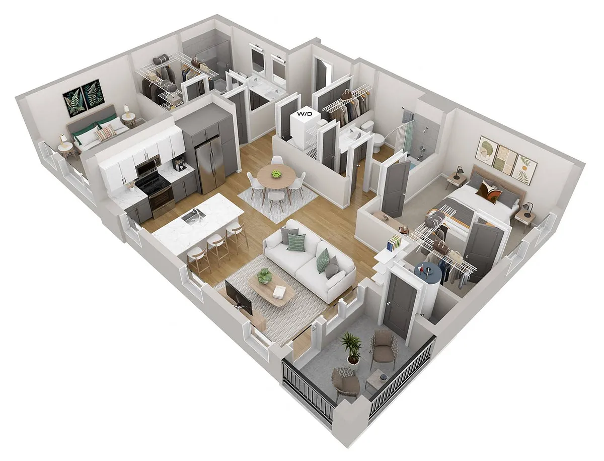Floor plan Foothills | 1
