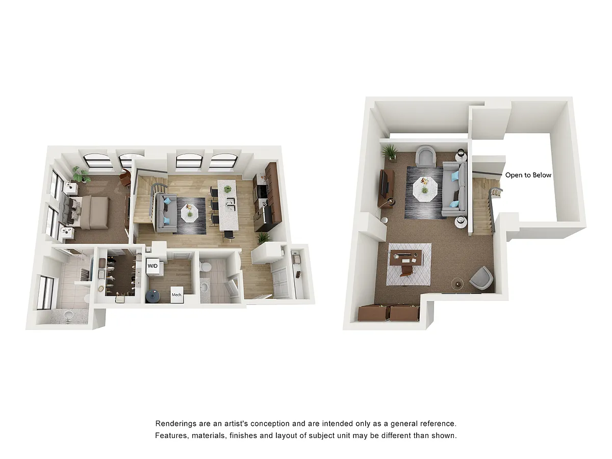 Floor plan 1x1 R Penthouse Loft