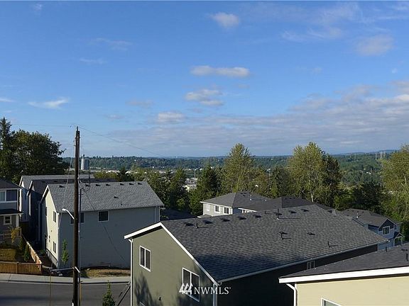 View from one of the two North facing upstairs bedrooms.