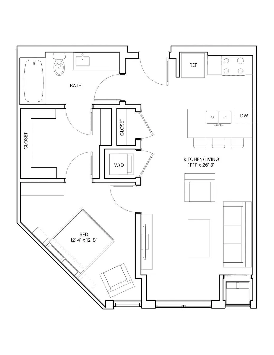 Floor plan Victoria A 
Income Restricted