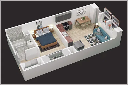 Floor plan Studio