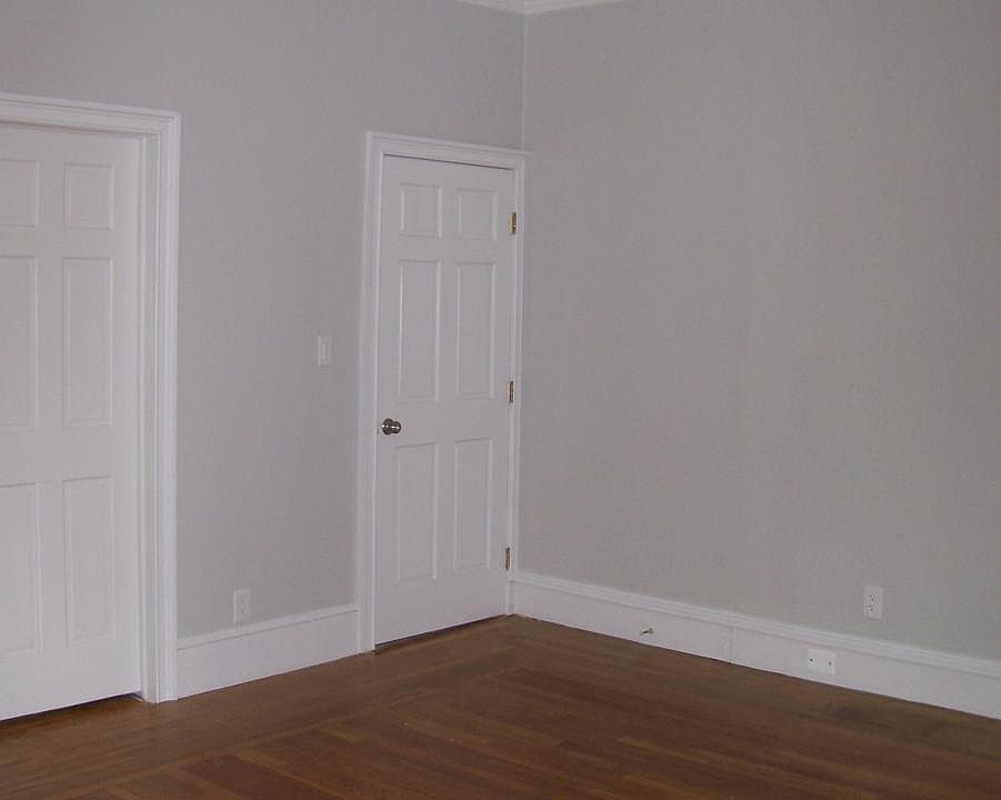 Interior front door into living room.