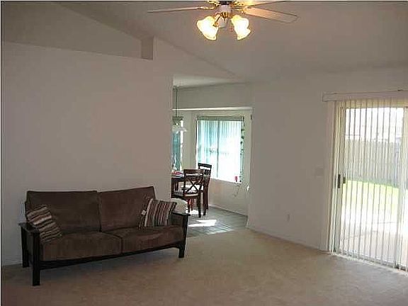 Living room looking towards kitchen