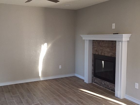 Wood burning fireplace