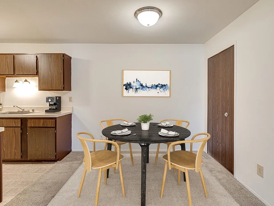 Magnolia Layout Dining Space Next to Kitchen