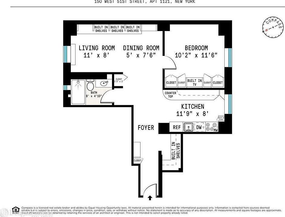 1st image of 150 W 51st St APT 2021