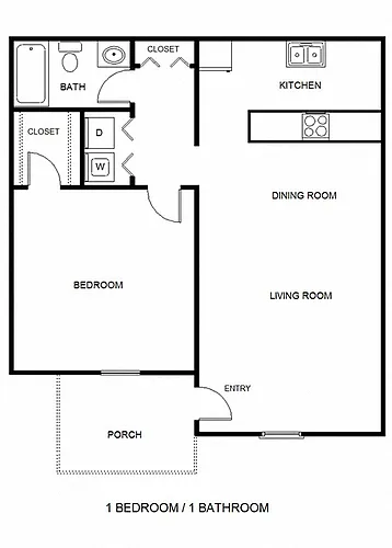 Floor plan One Bedroom