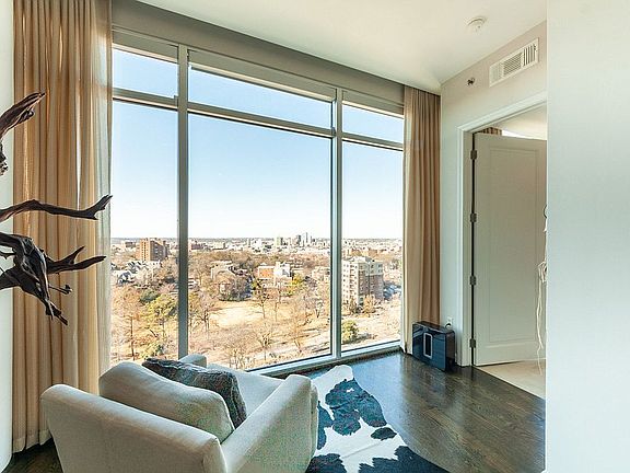 Floor to ceiling views . . .