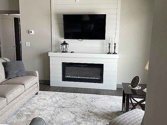 Fireplace and smart TV