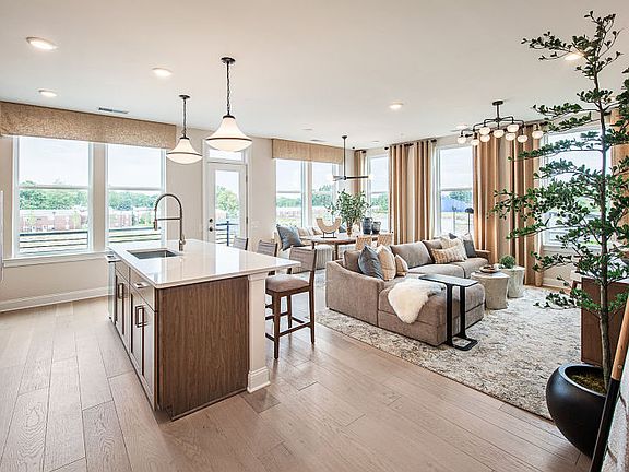 Open concept floor plan