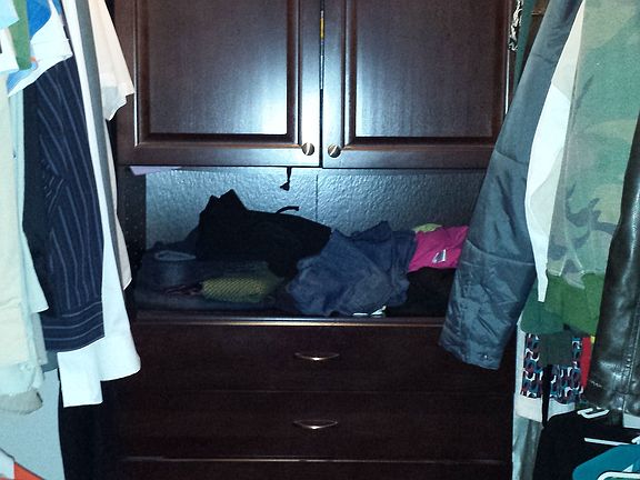 Master bedroom walk-in