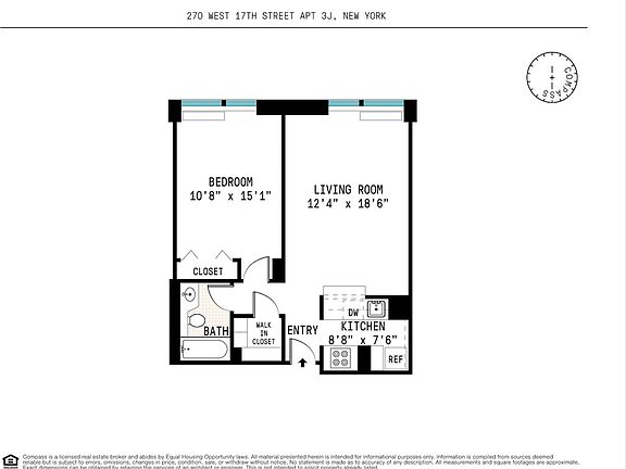 2nd image of 270 W 17th St APT 3J