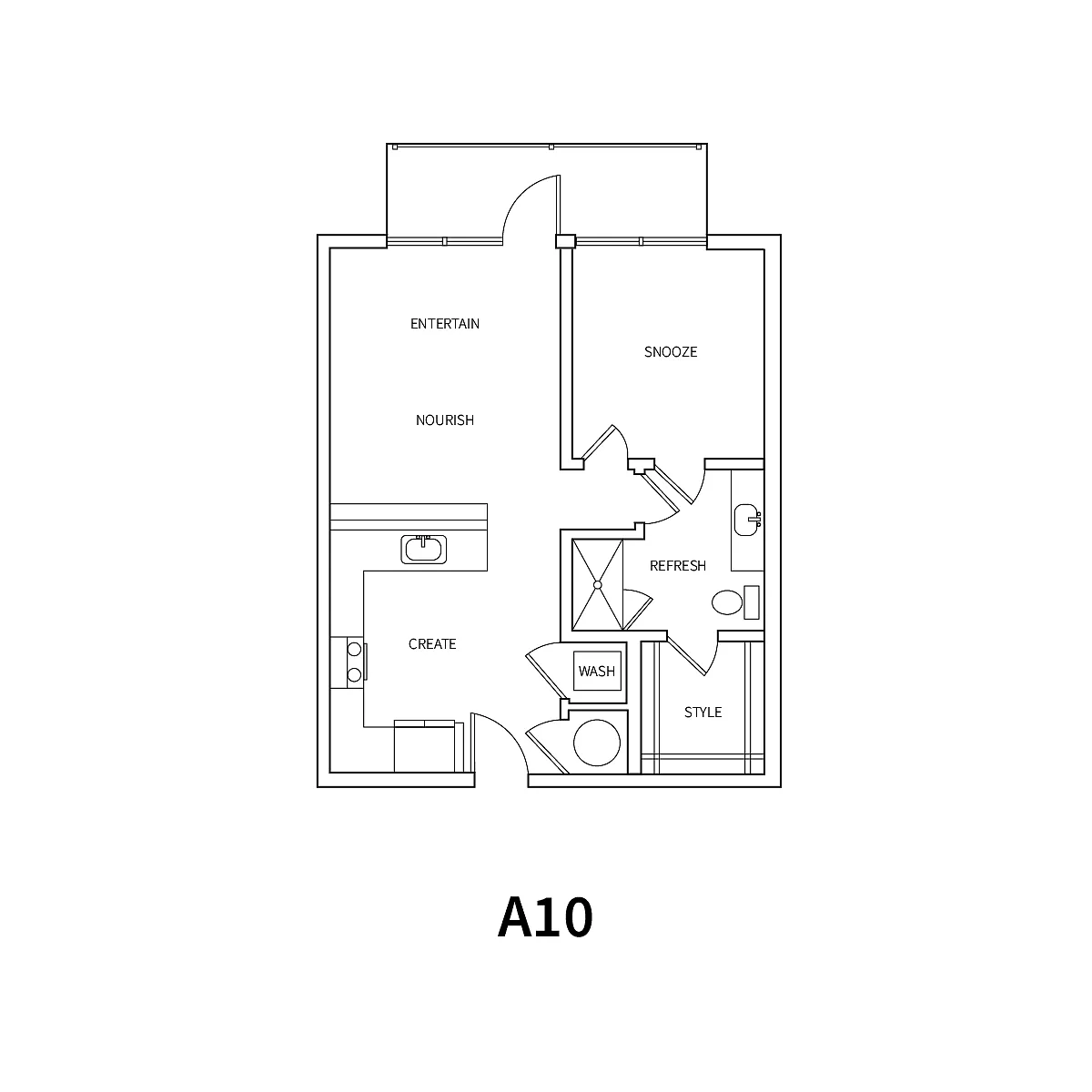 Floor plan A10