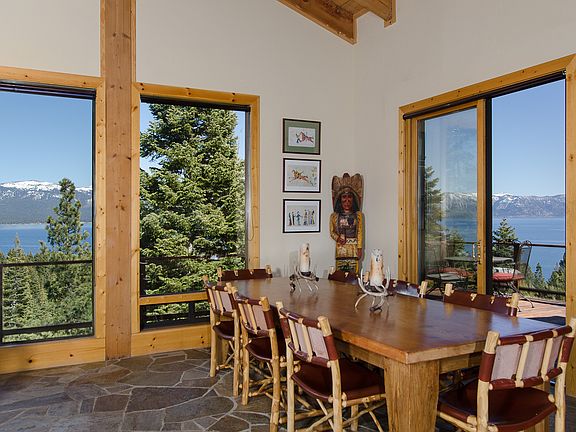 Dining area opens to deck